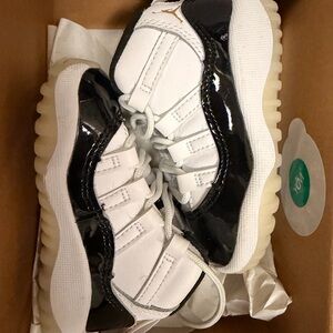 Nike Jordan 11’s Kids Black and White Shoes